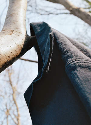 Herringbone Denim Work Coat in Formica