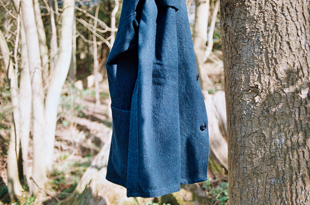 Work Coat in 12oz Laundered Denim