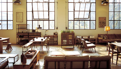 Truck Furniture Showroom, Osaka, Japan