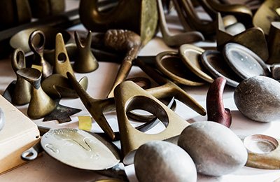 More beautiful objects from the Carl Aubock workshop, both functional and decorative.