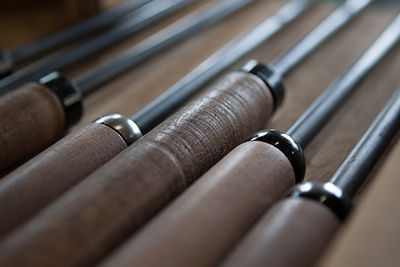 Tools inside the workshop of Kenichi Fujii or Fujii Works.