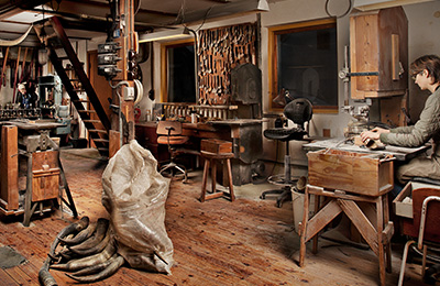 A look inside Hornvarefabrikken's workshop in Bøvlingbjerg, Denmark.