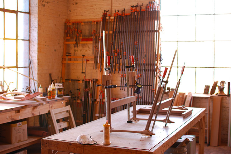 A quick look inside the workshop of Jason Lewis in Chicago.