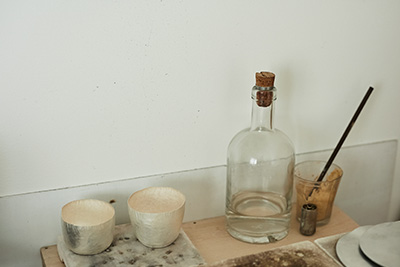 More tools and objects inside Naho Kamada's workshop.