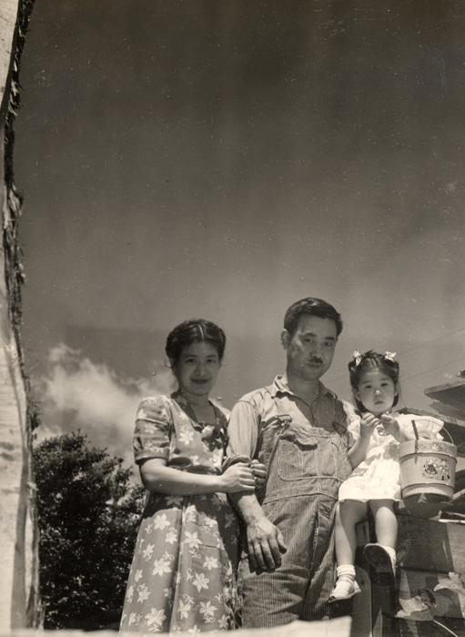 From the archive, George and Marion Nakashima, also Mira photographed as a baby